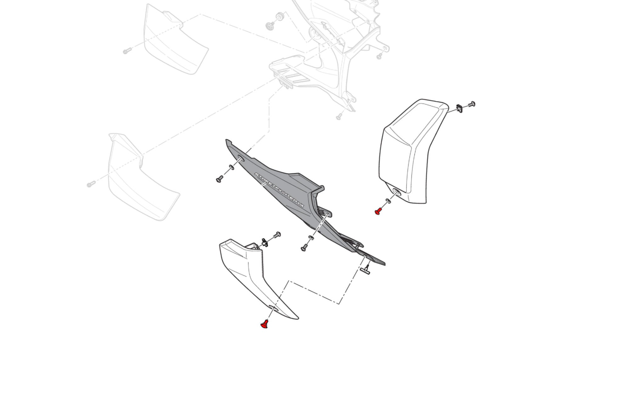 VITI FIANCHETTI RADIATORE CNC RACING DUCATI STREETFIGHTER V4 SP2