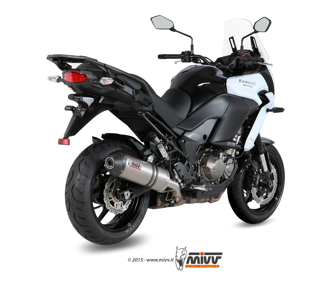 TERMINALE DI SCARICO IN TITANIO MIVV OVAL KAWASAKI VERSYS 1000 2015 - 2018