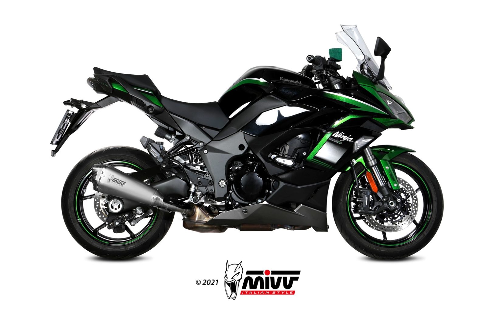 TERMINALE DI SCARICO INOX MIVV DELTA RACE KAWASAKI NINJA 1000 SX/TOURER 2020-24