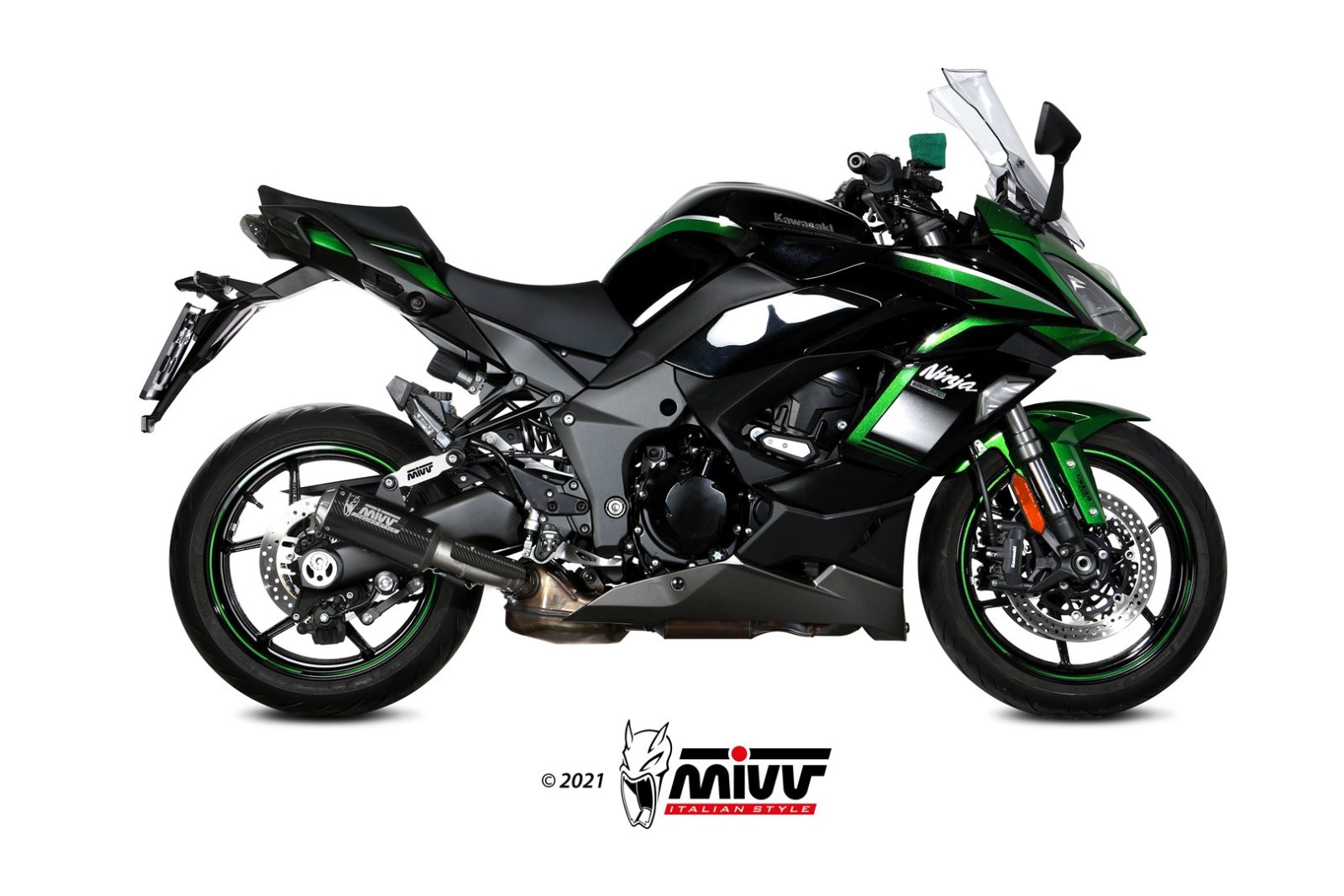 TERMINALE SCARICO CARBONIO RACING MIVV MK3 KAWASAKI NINJA 1000 SX/TOURER 20  24