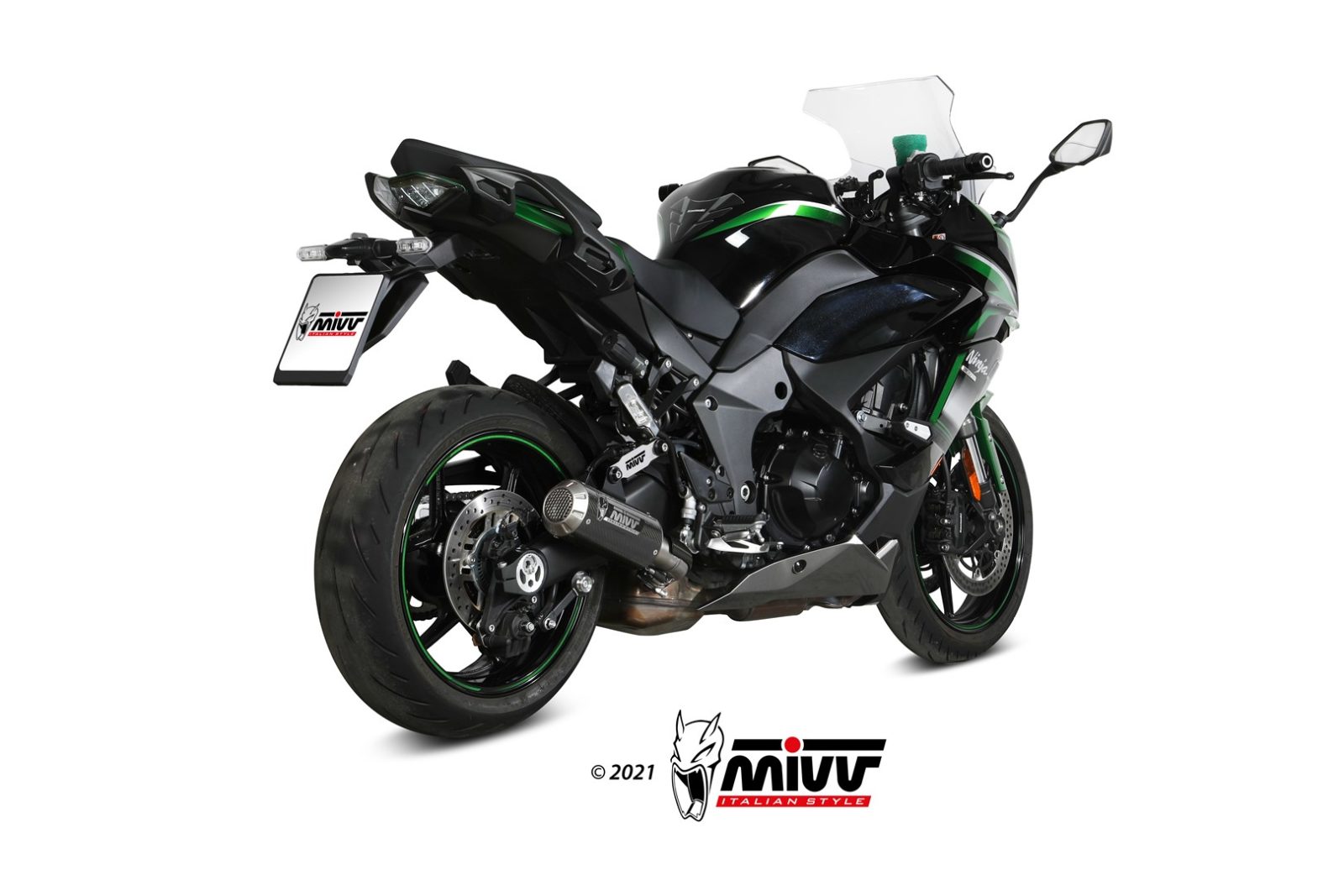 TERMINALE SCARICO CARBONIO RACING MIVV MK3 KAWASAKI NINJA 1000 SX/TOURER 20  24