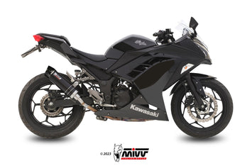 Terminali Di Scarico Inox Nero Mivv Gp Kawasaki Ninja 300 2013-2016