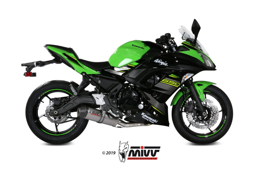 SCARICO COMPLETO IN TITANIO MIVV OVAL KAWASAKI NINJA 650 2017 - 2023