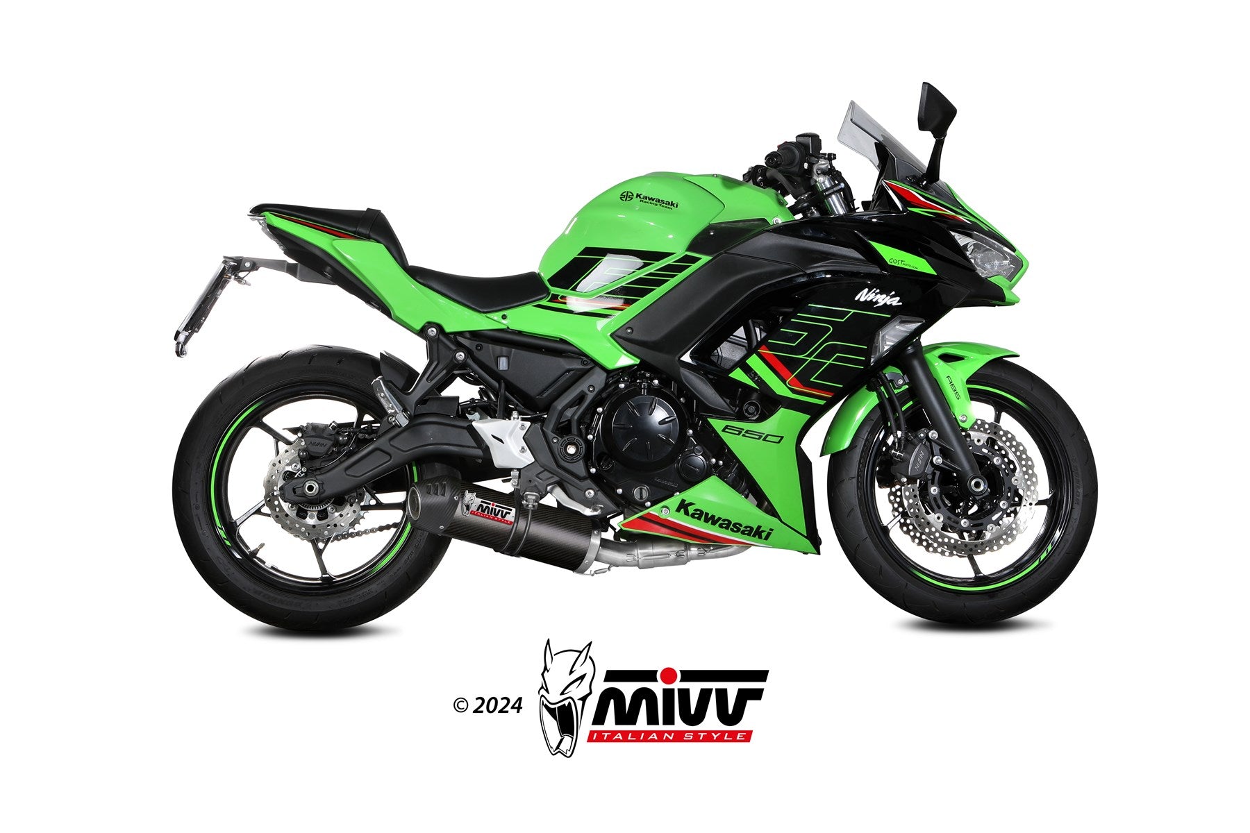 SCARICO COMPLETO IN CARBONIO MIVV OVAL KAWASAKI NINJA 650 2024