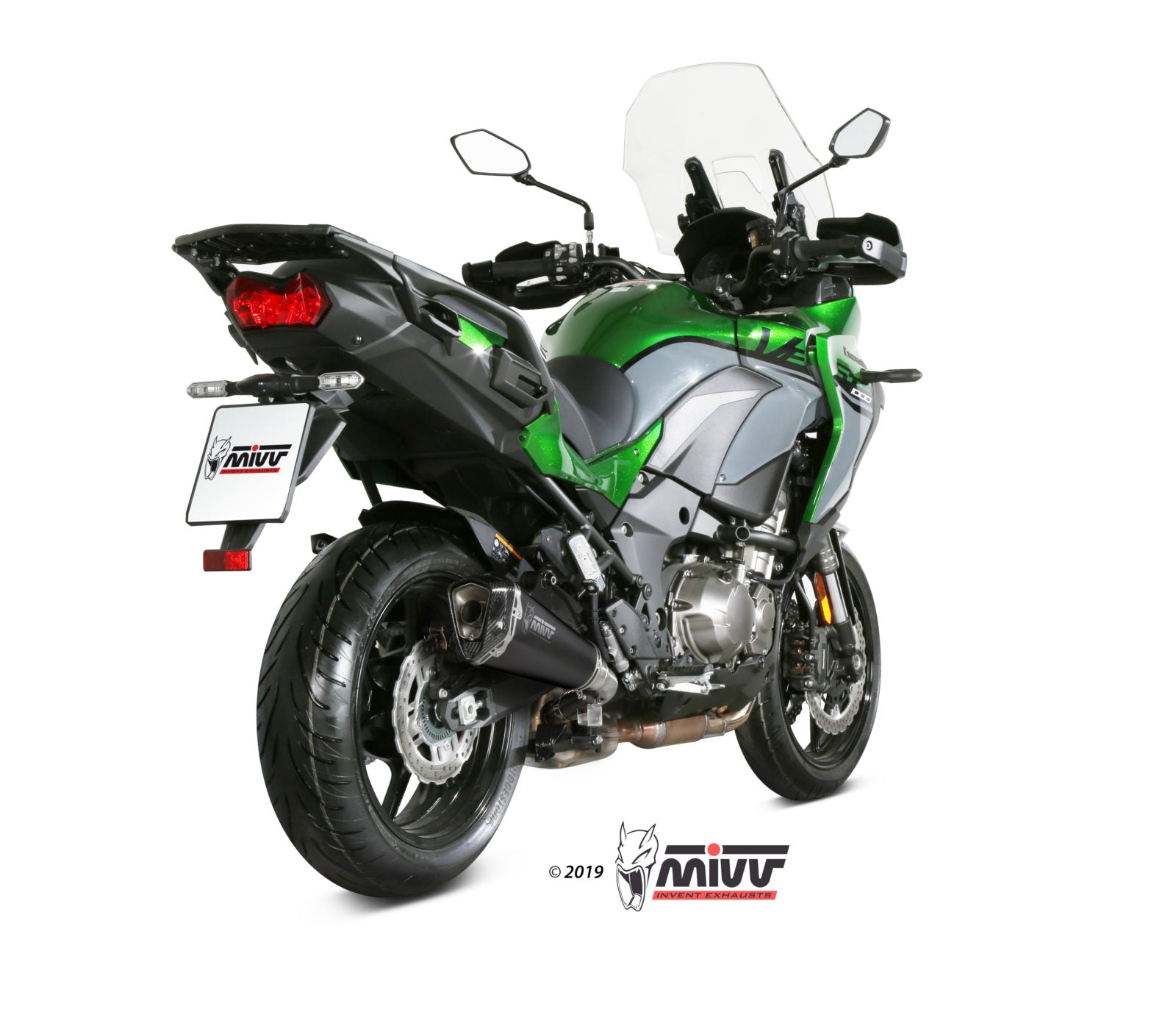 TERMINALE DI SCARICO INOX NERO MIVV DELTA RACE KAWASAKI VERSYS 1000/S/SE 2019-24