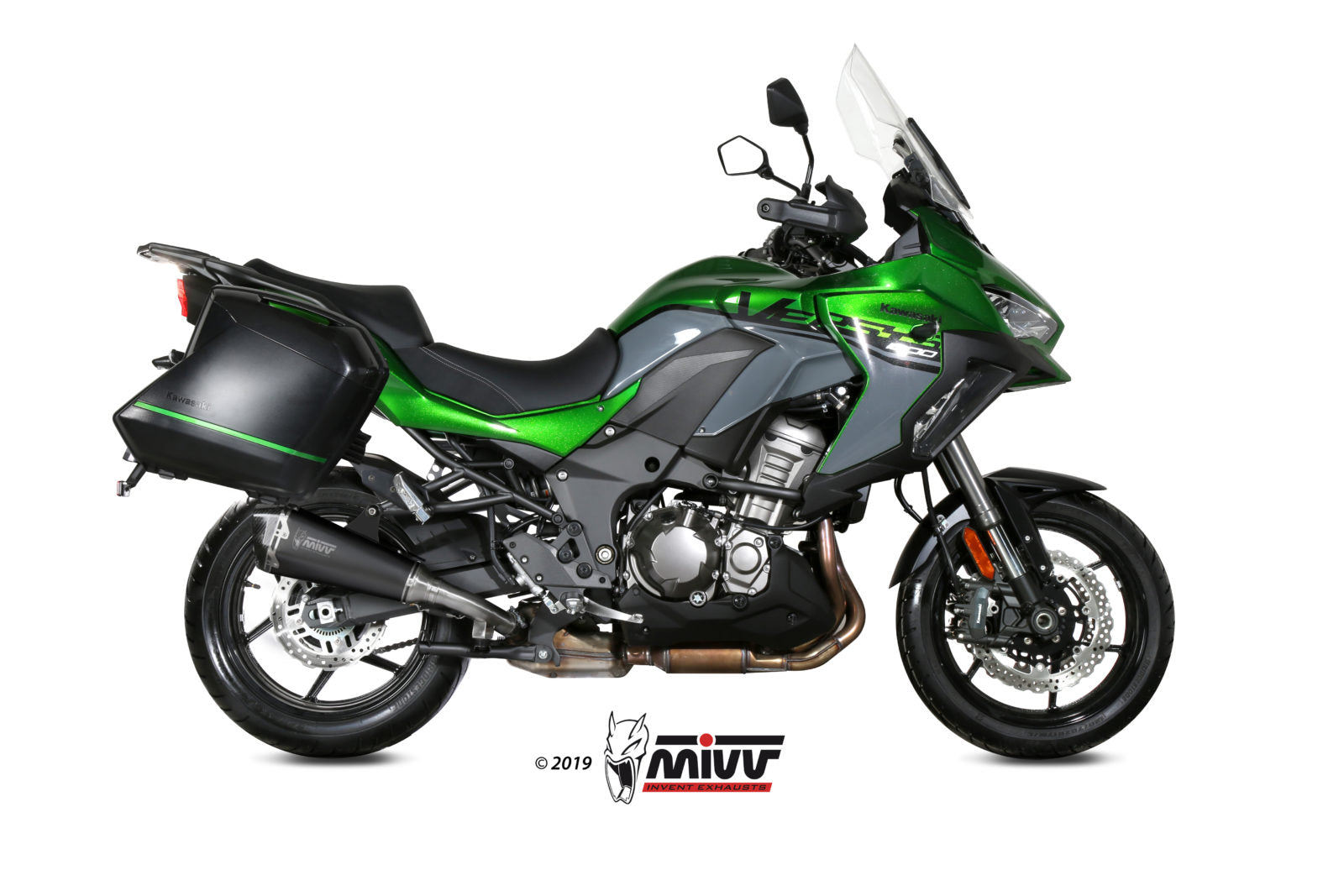 TERMINALE DI SCARICO INOX NERO MIVV DELTA RACE KAWASAKI VERSYS 1000/S/SE 2019-24