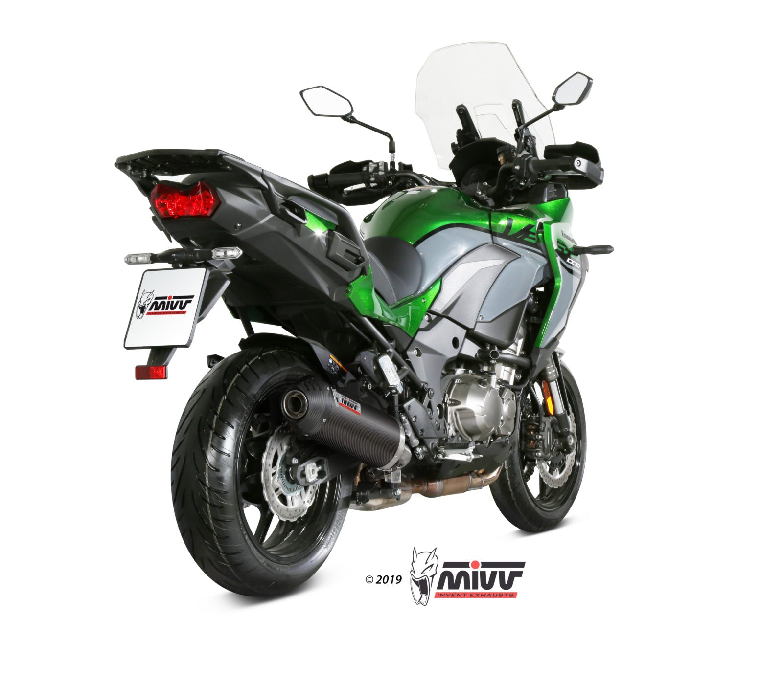 TERMINALE DI SCARICO IN CARBONIO MIVV OVAL KAWASAKI VERSYS 1000/S/SE 2019-2024