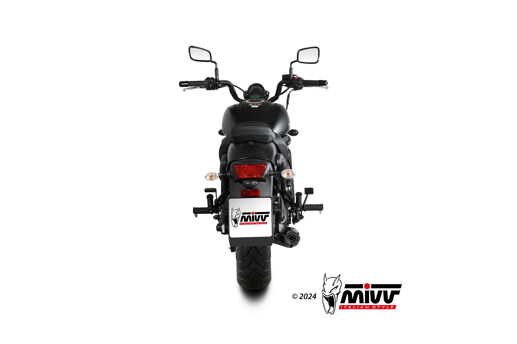 SCARICO COMPLETO ACCIAIO INOX NERO RACING MIVV HR-1 KAWASAKI VULCAN S 2017-2023