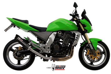 Terminali Di Scarico Inox Nero Mivv Gp Kawasaki Z1000 2003-2006