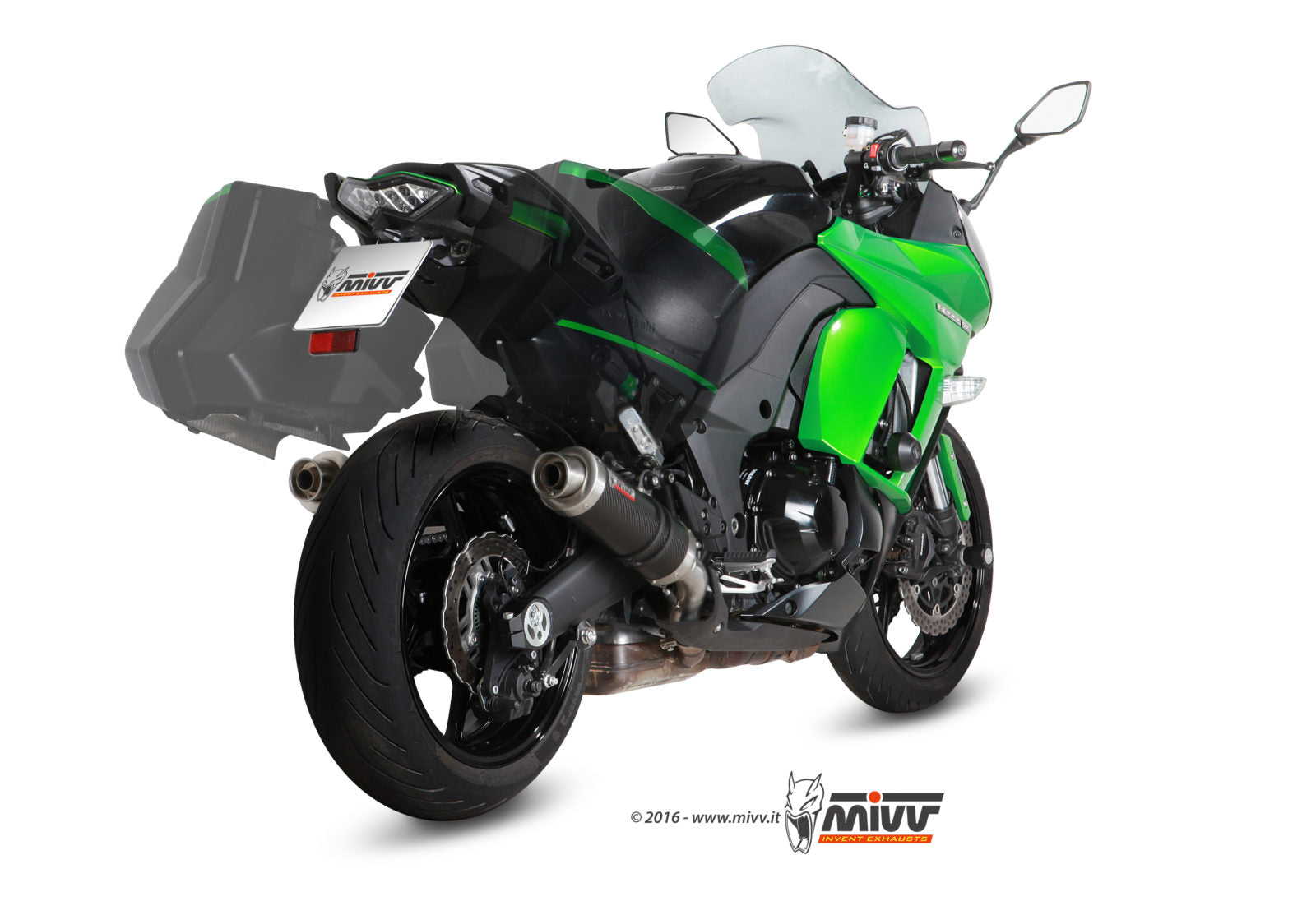 TERMINALI DI SCARICO IN CARBONIO MIVV GP KAWASAKI Z1000 SX/NINJA 1000 SX 2014-19