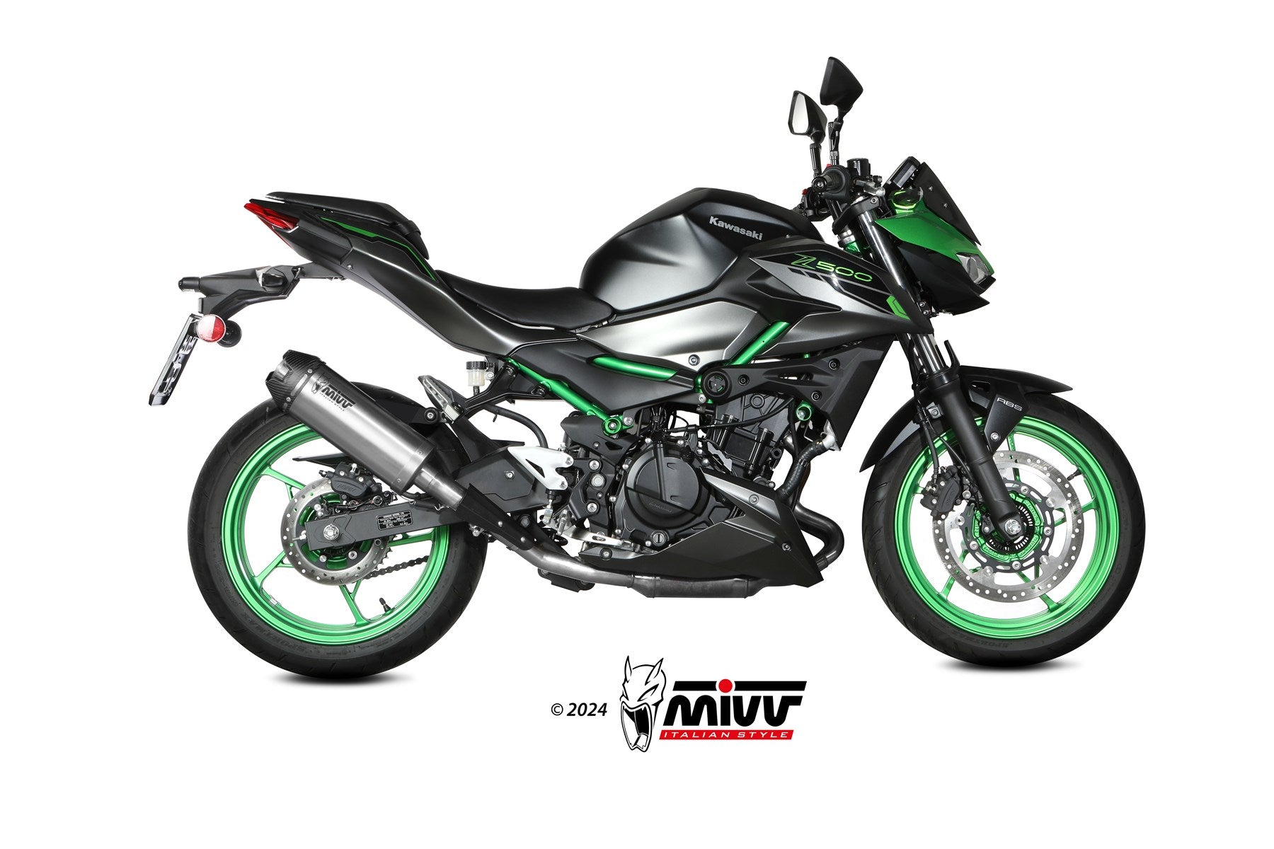 TERMINALI DI SCARICO IN TITANIO MIVV AK-1 KAWASAKI Z500 / SE 2024