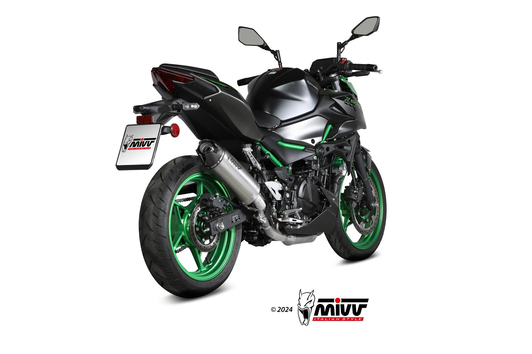TERMINALI DI SCARICO IN TITANIO MIVV AK-1 KAWASAKI Z500 / SE 2024