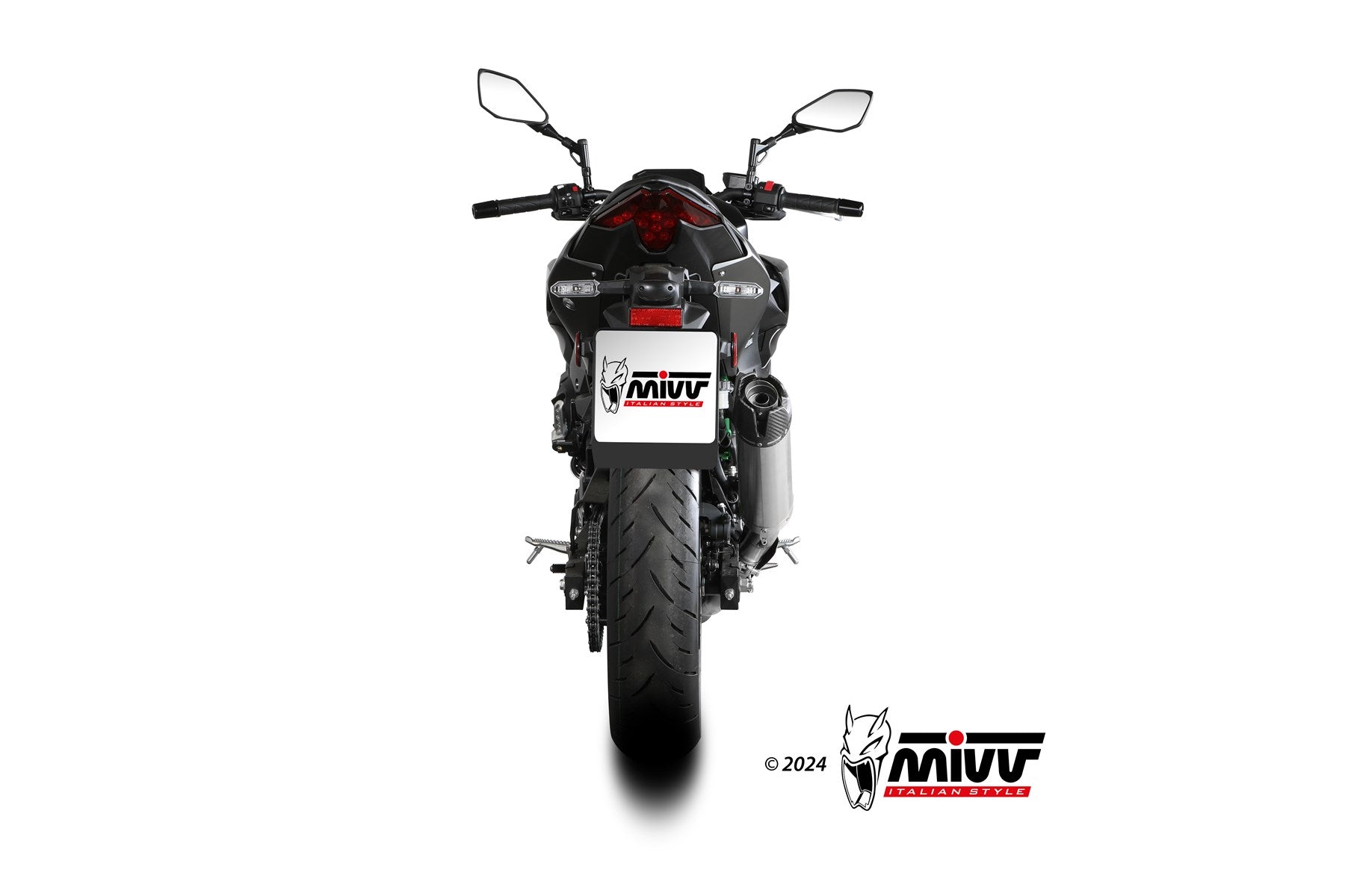 TERMINALI DI SCARICO IN TITANIO MIVV AK-1 KAWASAKI Z500 / SE 2024