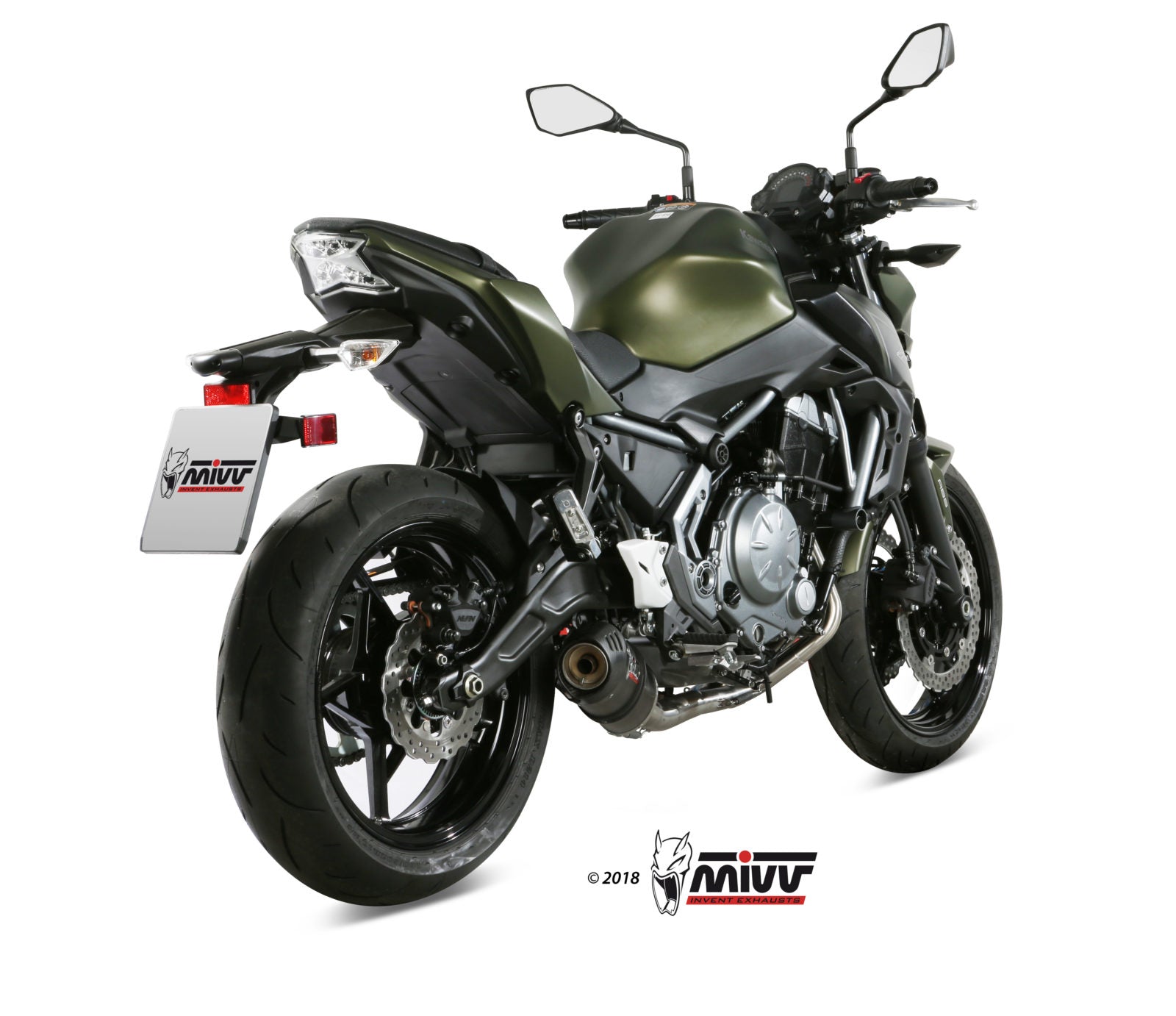 SCARICO COMPLETO IN CARBONIO MIVV OVAL KAWASAKI Z650 2017 - 2023