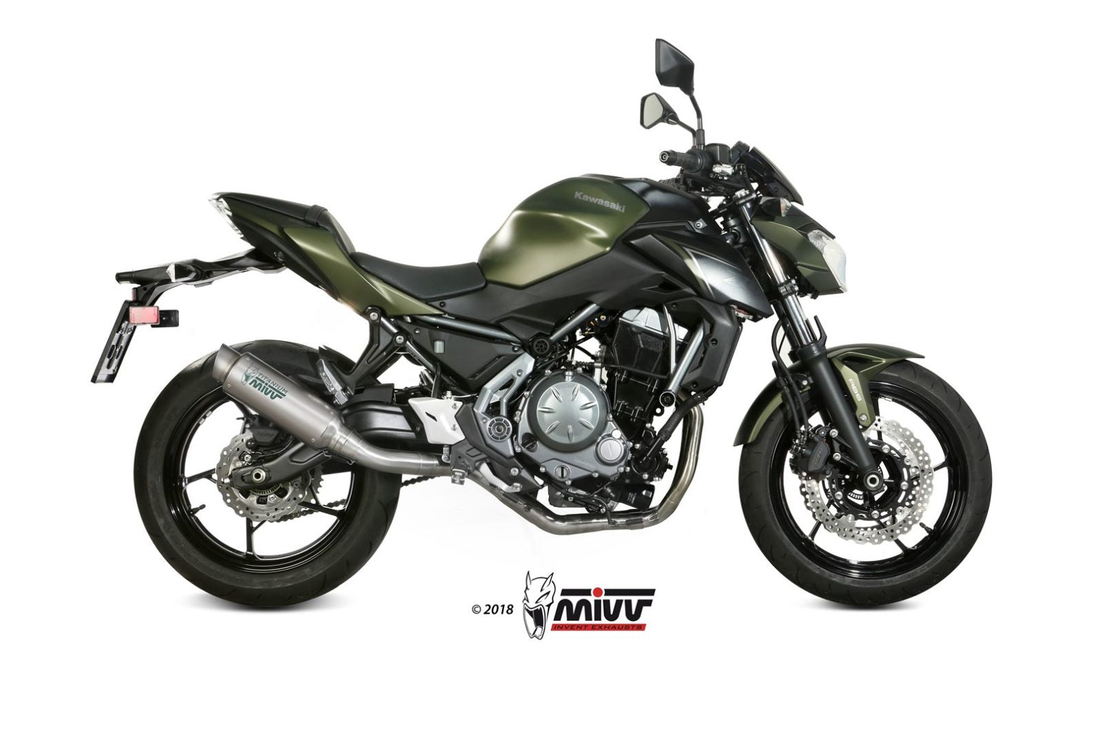 SCARICO COMPLETO ALTO IN TITANIO MIVV GPPRO KAWASAKI Z650 2017 - 2023