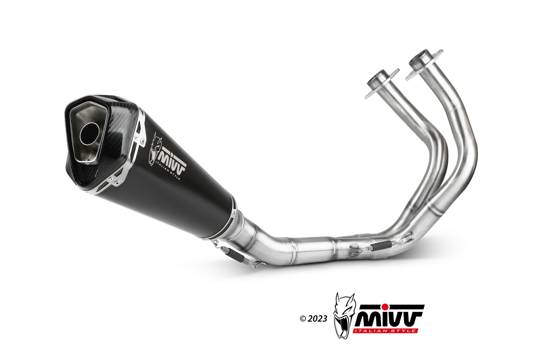 SCARICO COMPLETO ACCIAIO INOX NERO MIVV DELTA RACE KAWASAKI NINJA 650 2017- 2023