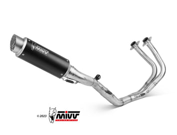 Scarico Completo Mivv Alto Inox Nero Gppro Kawasaki Z650 2017-2023