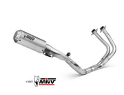 SCARICO COMPLETO ALTO IN ACCIAIO INOX RACING MIVV MK3 KAWASAKI Z650 2017 - 2023