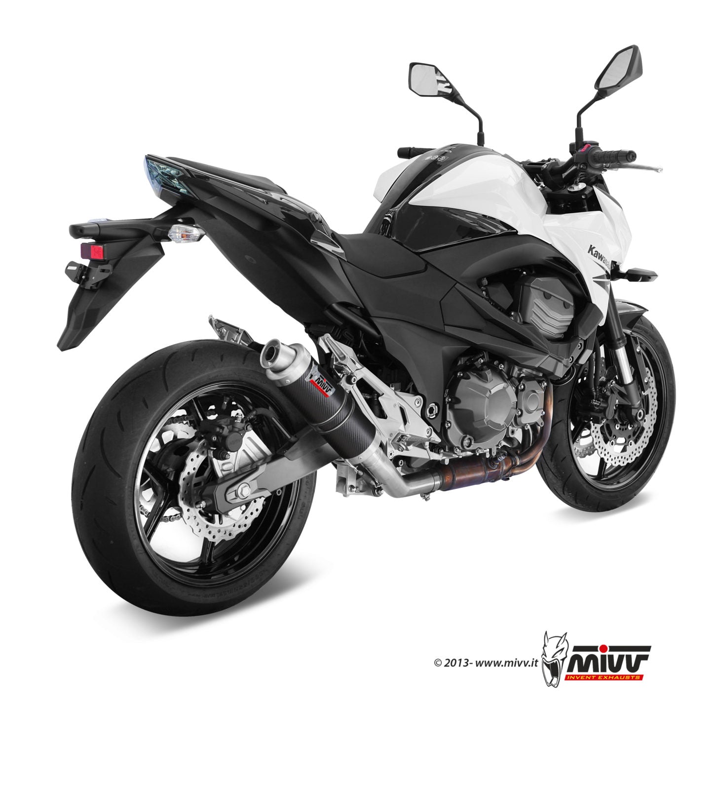 TERMINALE DI SCARICO IN CARBONIO MIVV GP KAWASAKI Z800 E 2013 - 2016