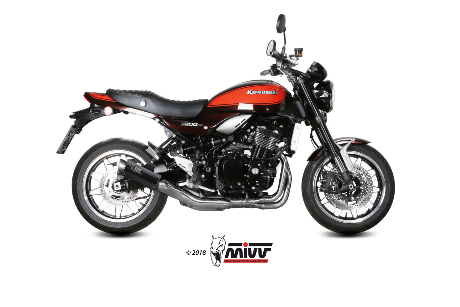 TERMINALE DI SCARICO IN CARBONIO MIVV GPPRO KAWASAKI Z900 RS 2018 - 2024