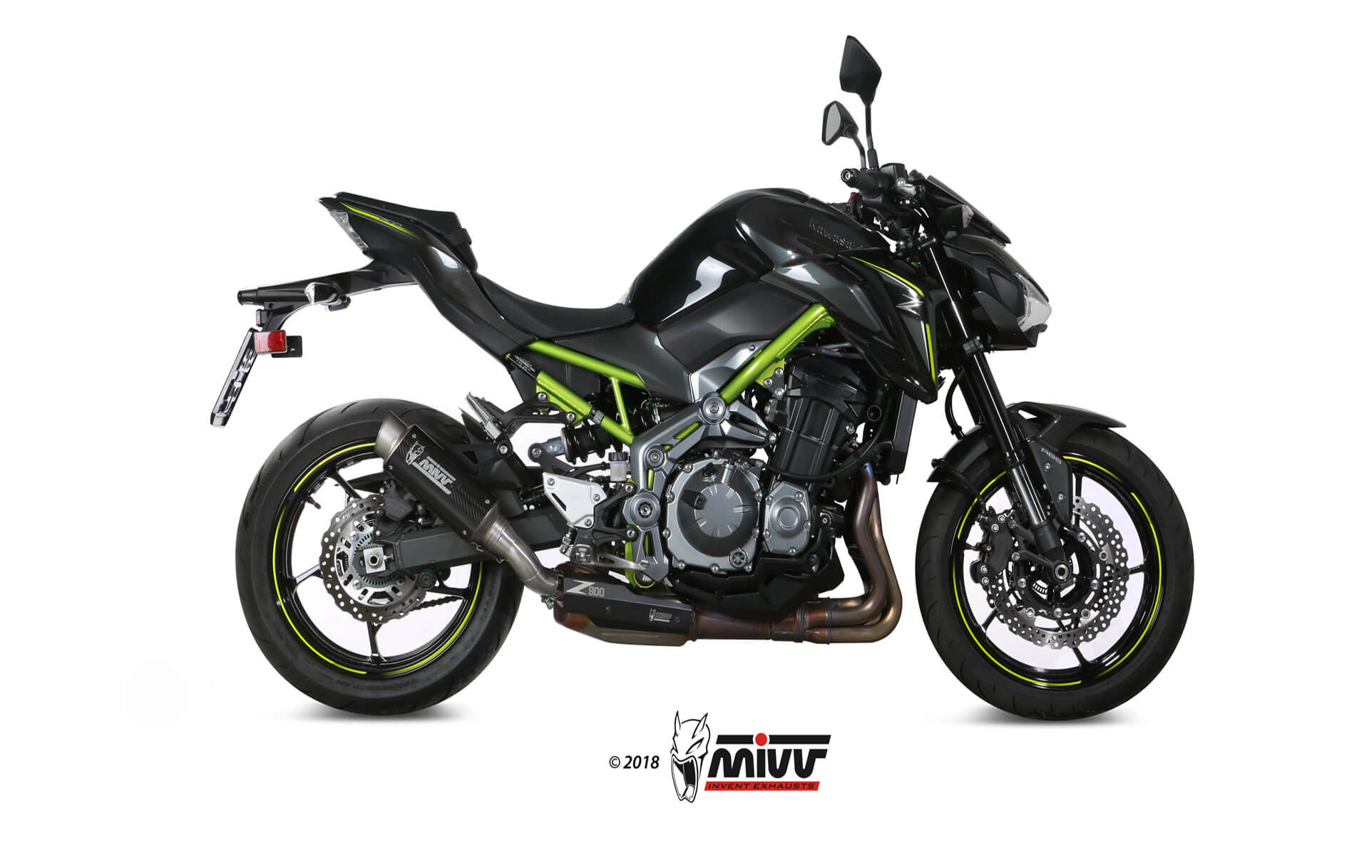 TERMINALE DI SCARICO IN CARBONIO MIVV GPPRO KAWASAKI Z900 2017 - 2019