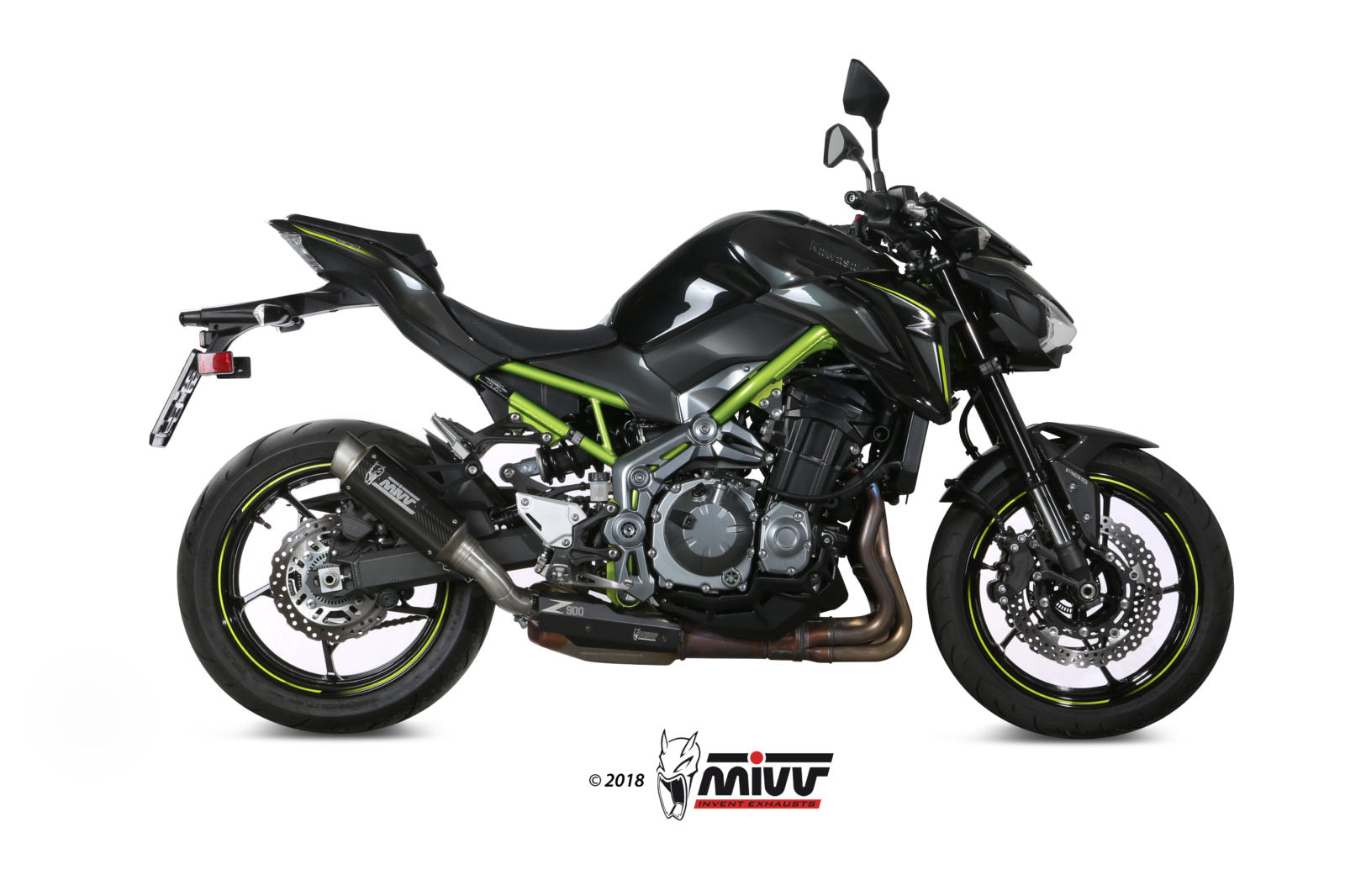 TERMINALE DI SCARICO CARBONIO MIVV GPPRO KAWASAKI Z900 A2 (35 KW/70 KW) 2017-24