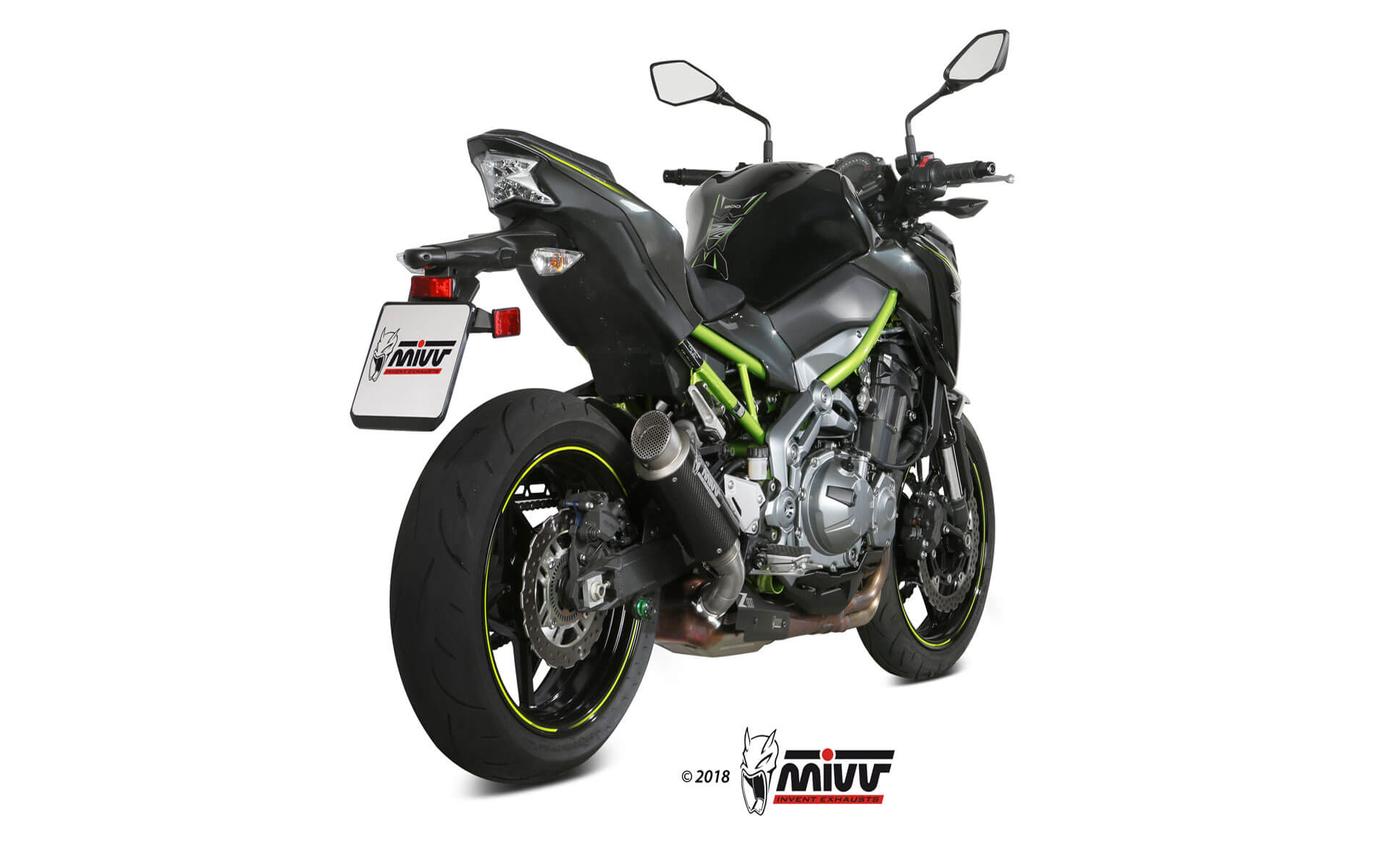 TERMINALE DI SCARICO IN CARBONIO MIVV GPPRO KAWASAKI Z900 2017 - 2019