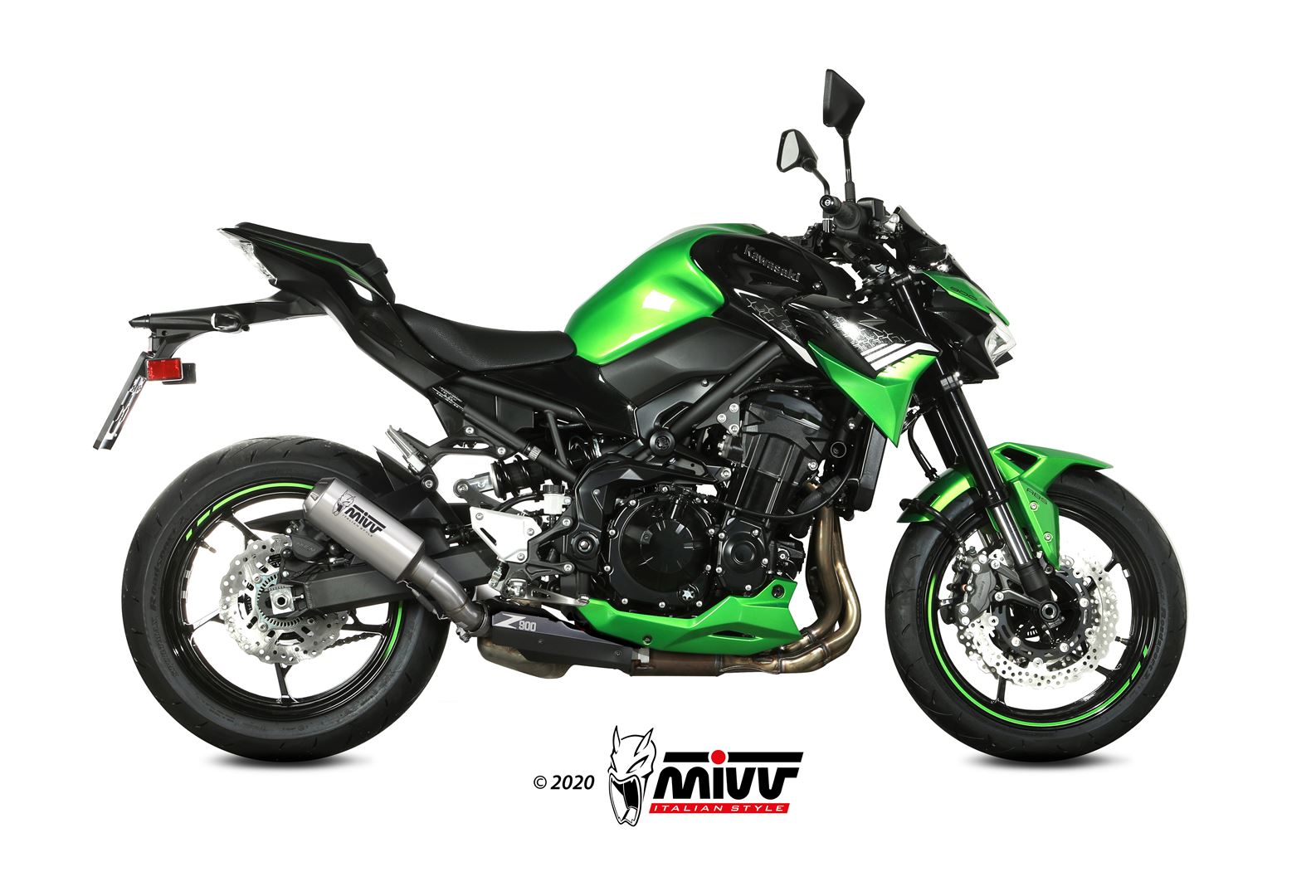 TERMINALE DI SCARICO IN ACCIAIO INOX MIVV MK3 KAWASAKI Z900 2020 - 2024