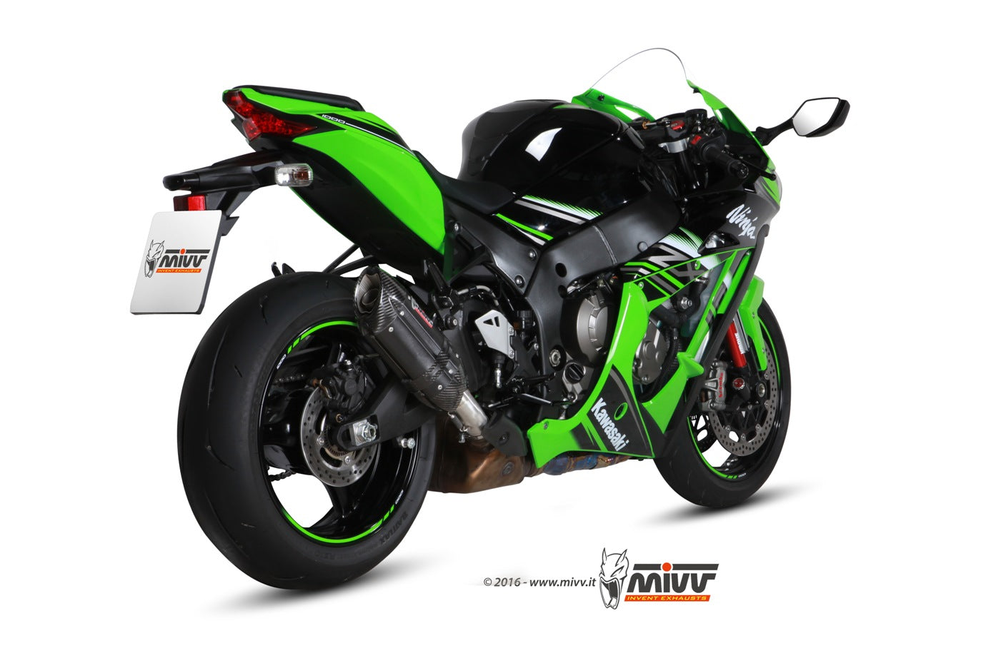 TERMINALE DI SCARICO INOX NERO MIVV SUONO KAWASAKI ZX-10 R /RR/SE 2016-24