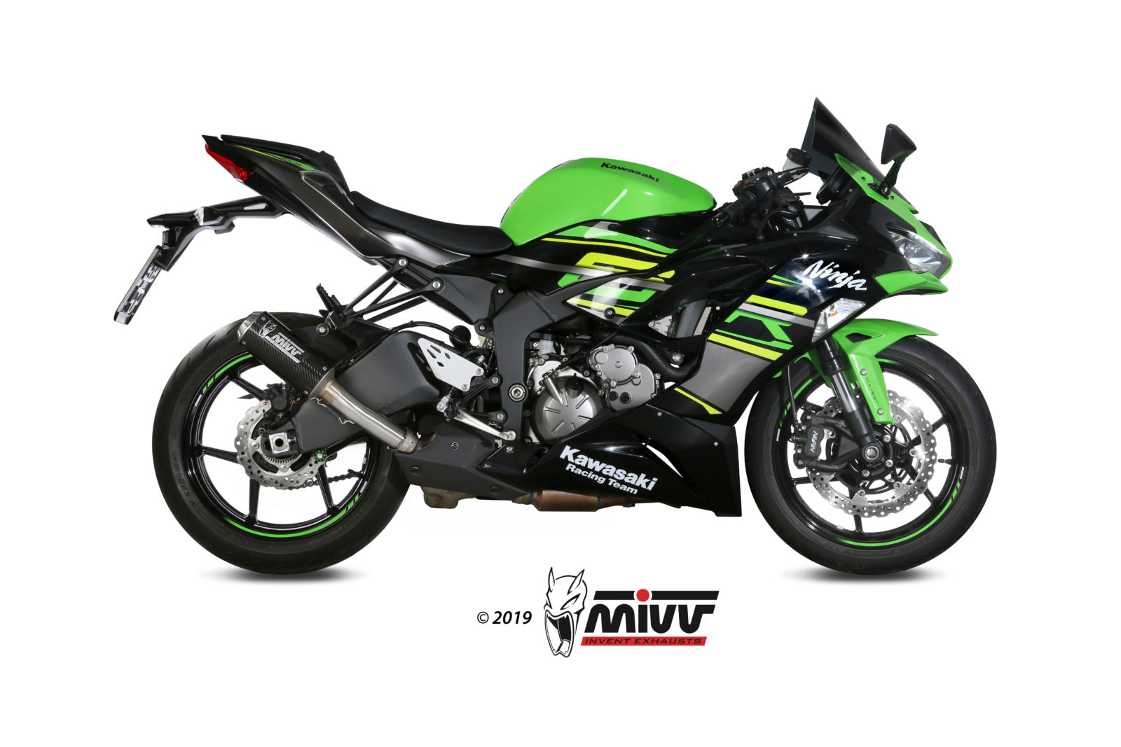 TERMINALE DI SCARICO IN CARBONIO RACING MIVV MK3 KAWASAKI ZX-6 R 636 2019 - 2020