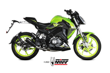 Scarico Completo Mivv Inox Nero Racing X-M1 Keeway Rkf 125 2021-2024