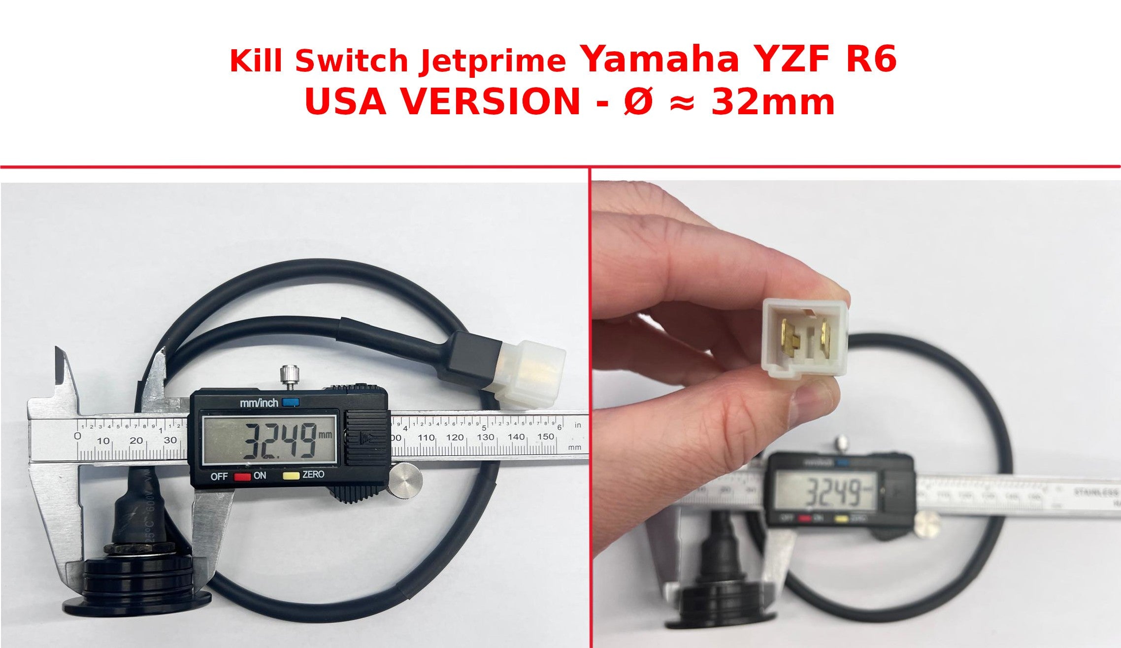 JETPRIME KILL SWITCH FOR YAMAHA YZF R6 2017 22 VERSIONE USA