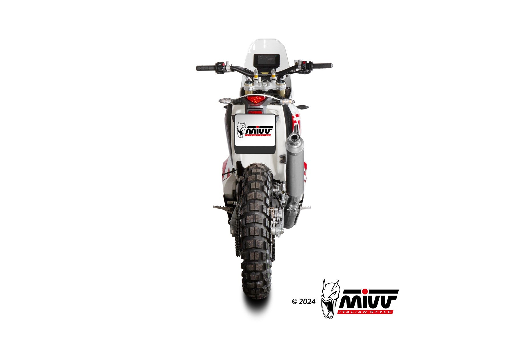 TERMINALE DI SCARICO IN ACCIAIO INOX MIVV DAKAR KOVE 450 RALLY 2023 - 2024