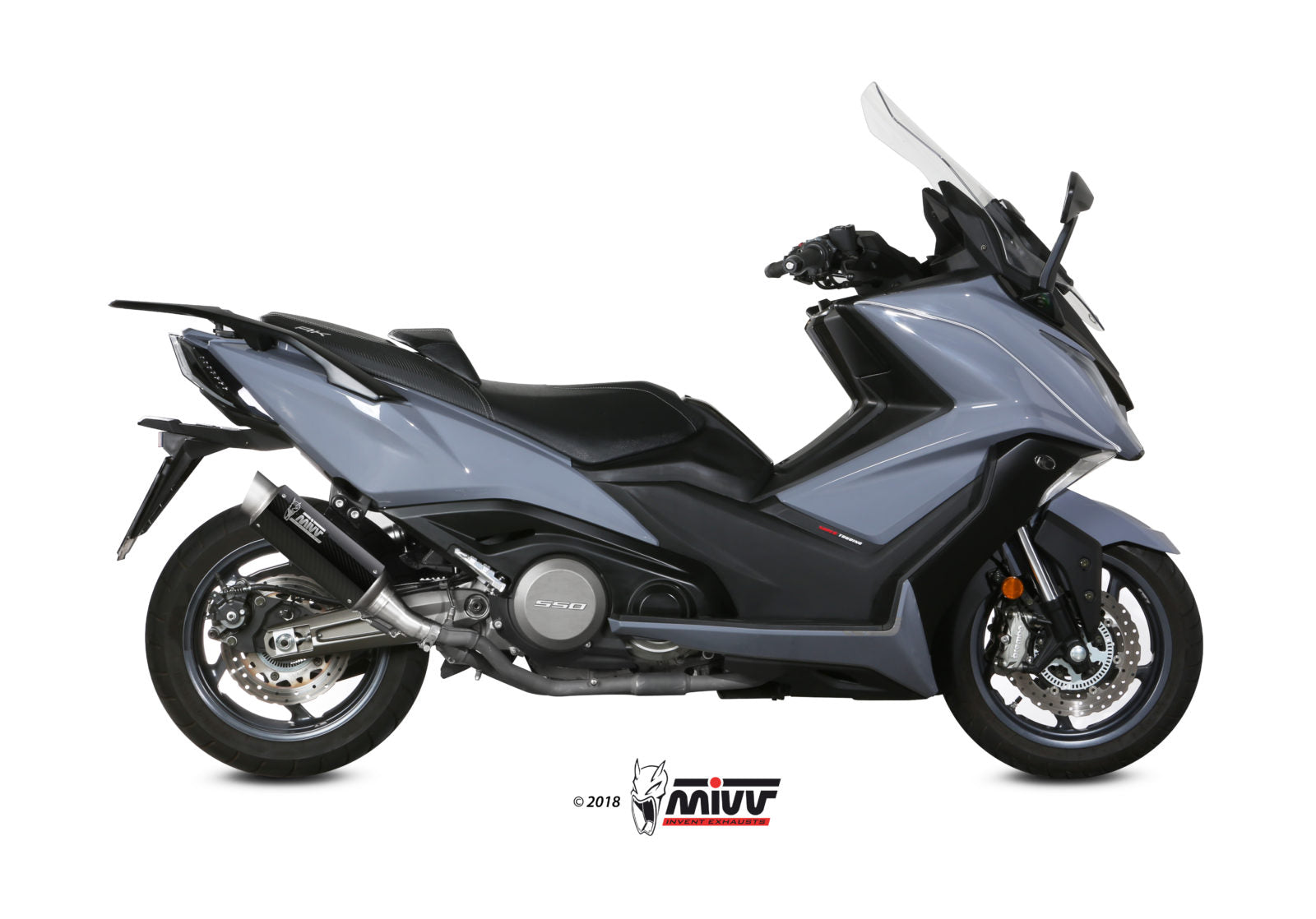 TERMINALE DI SCARICO IN CARBONIO MIVV GPPRO KYMCO AK550 2017 - 2020