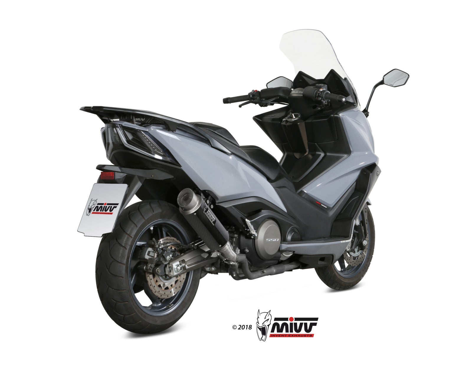 TERMINALE DI SCARICO IN CARBONIO MIVV GPPRO KYMCO AK550 2017 - 2020