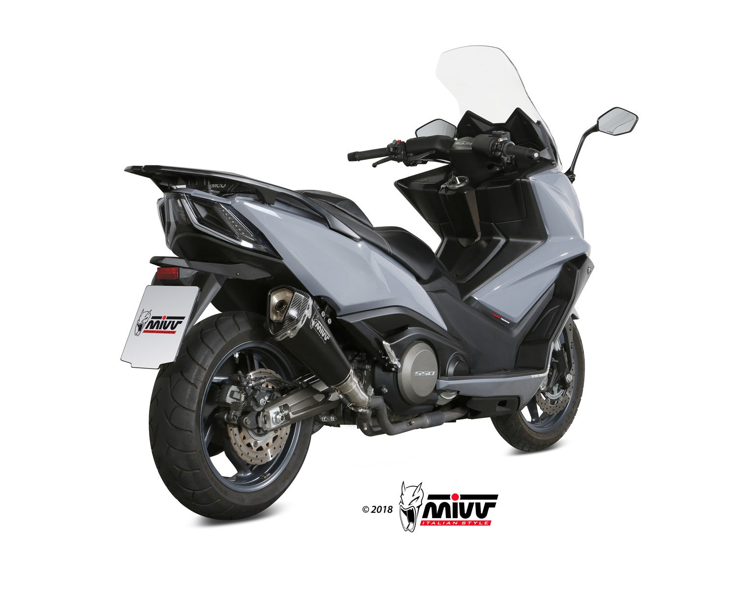 TERMINALE DI SCARICO IN ACCIAIO INOX MIVV DELTA RACE KYMCO AK550 2017 - 2020