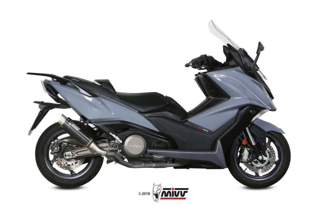 TERMINALE DI SCARICO IN ACCIAIO INOX NERO MIVV GPPRO KYMCO AK550 2017 - 2020