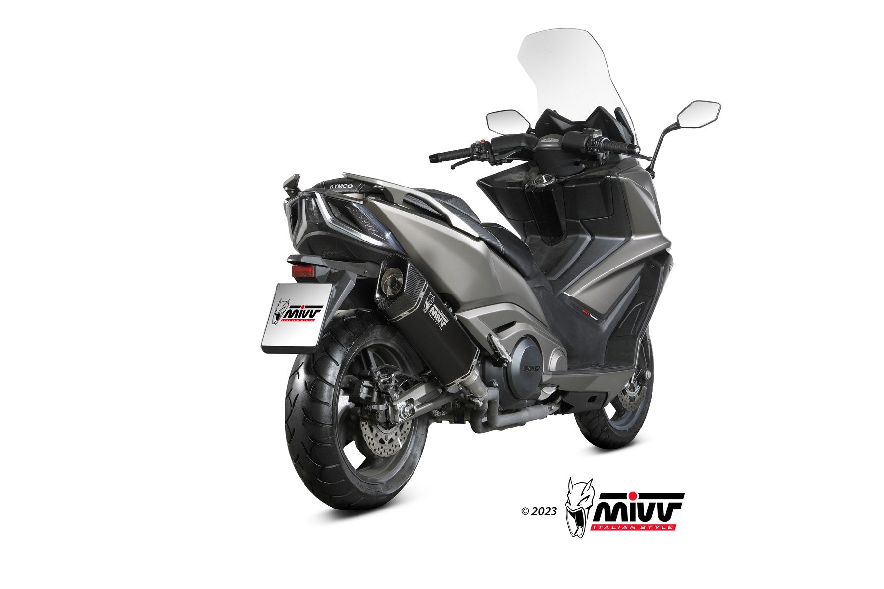 TERMINALE DI SCARICO IN TITANIO NERO MIVV SR-1 KYMCO AK550 2021 - 2024