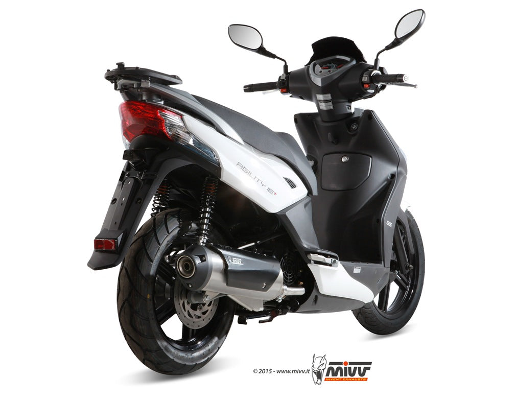 SCARICO COMPLETO IN ACCIAIO INOX MIVV URBAN KYMCO AGILITY 125 R16+ 2014 - 2016