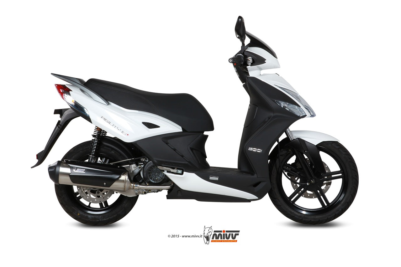 SCARICO COMPLETO IN ACCIAIO INOX MIVV URBAN KYMCO AGILITY 200 R16+ 2014 - 2016