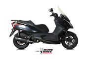 SCARICO COMPLETO IN ACCIAIO INOX NERO MIVV MOVER KYMCO DOWNTOWN 125 2009 - 2016