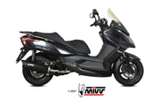 SCARICO COMPLETO IN ACCIAIO INOX NERO MIVV MOVER KYMCO DOWNTOWN 300 2009 - 2017