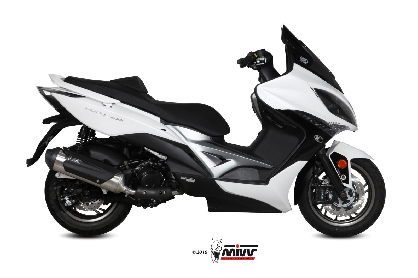 SCARICO COMPLETO IN ACCIAIO INOX RACING MIVV URBAN KYMCO XCITING 400 2013 - 2016