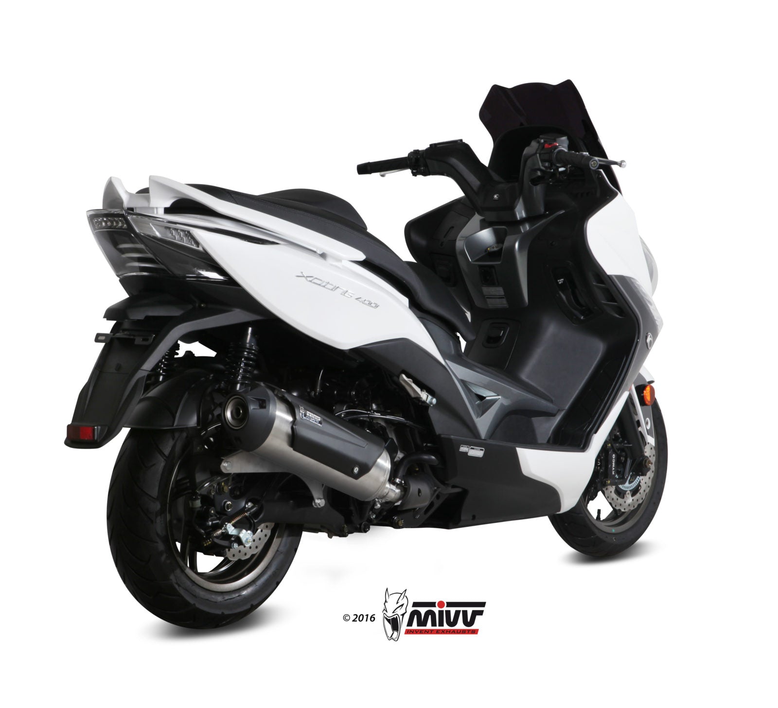 SCARICO COMPLETO IN ACCIAIO INOX MIVV URBAN KYMCO XCITING 400 2013 - 2016