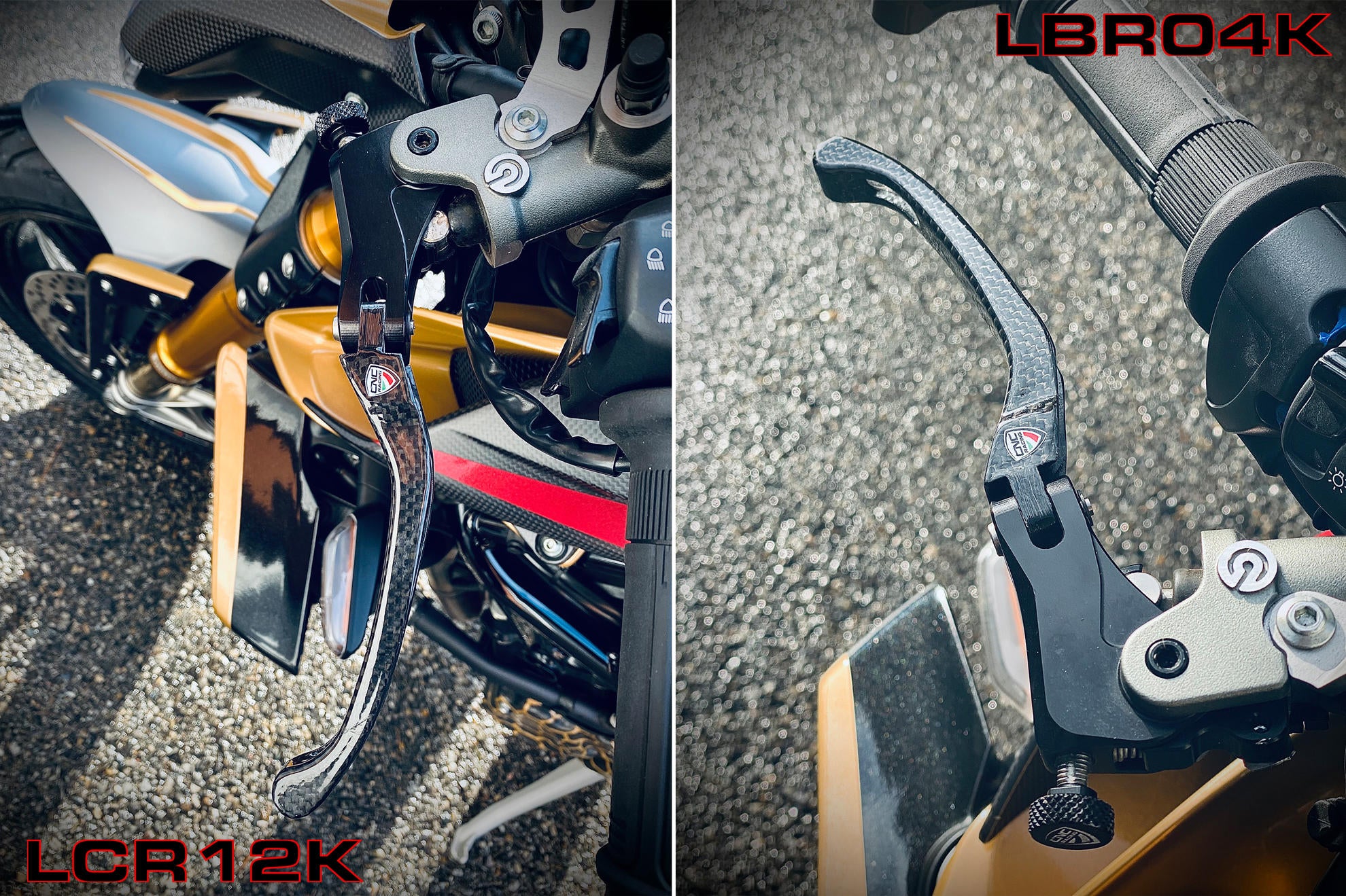 LEVA FRENO PIEGHEVOLE RACE CARBONIO CNC RACING DUCATI DIAVEL 1200 2010-18