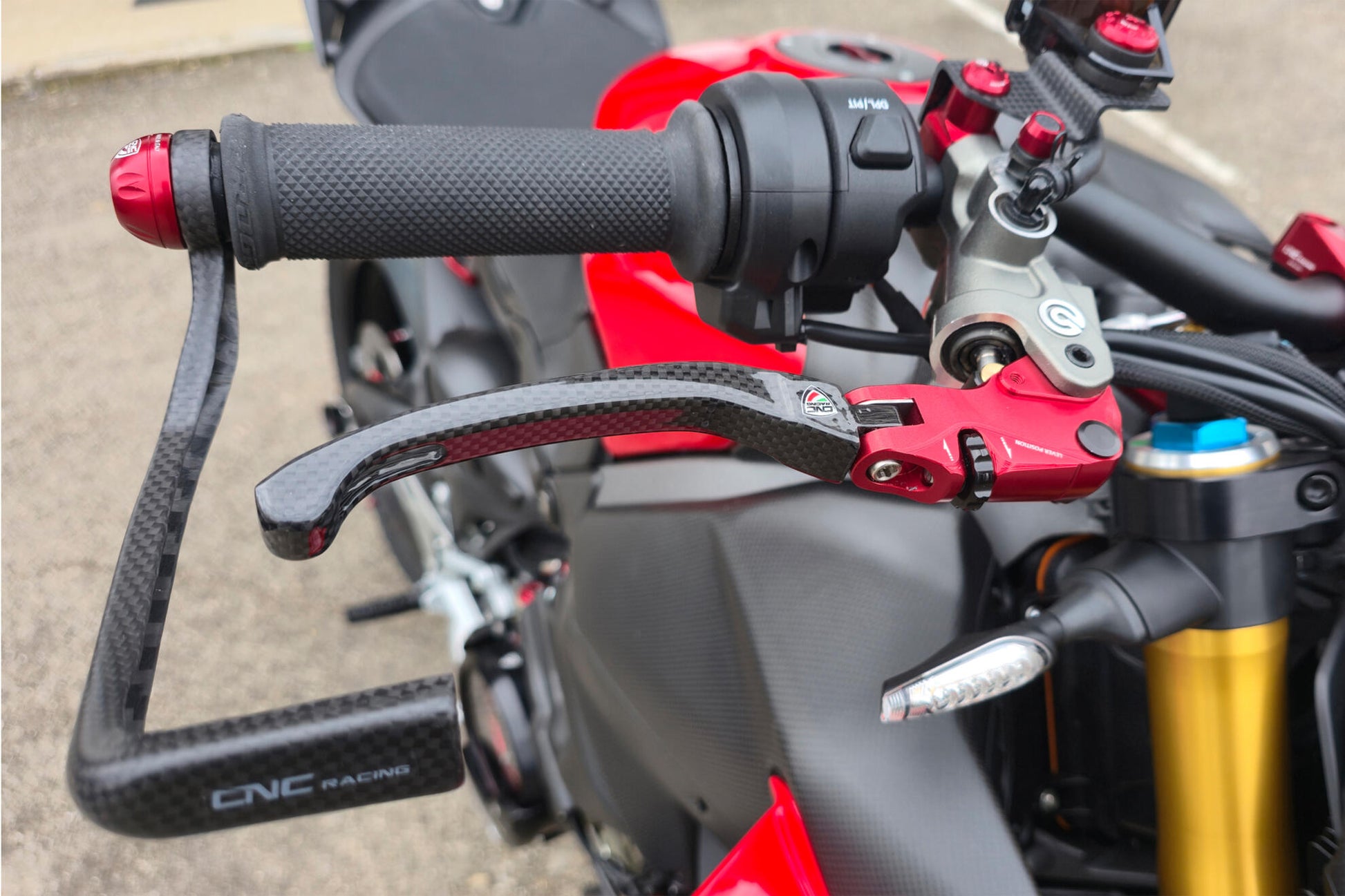 LEVA FRENO RACE EVO CARBONIO LUCIDO CNC RACING DUCATI DIAVEL 1200