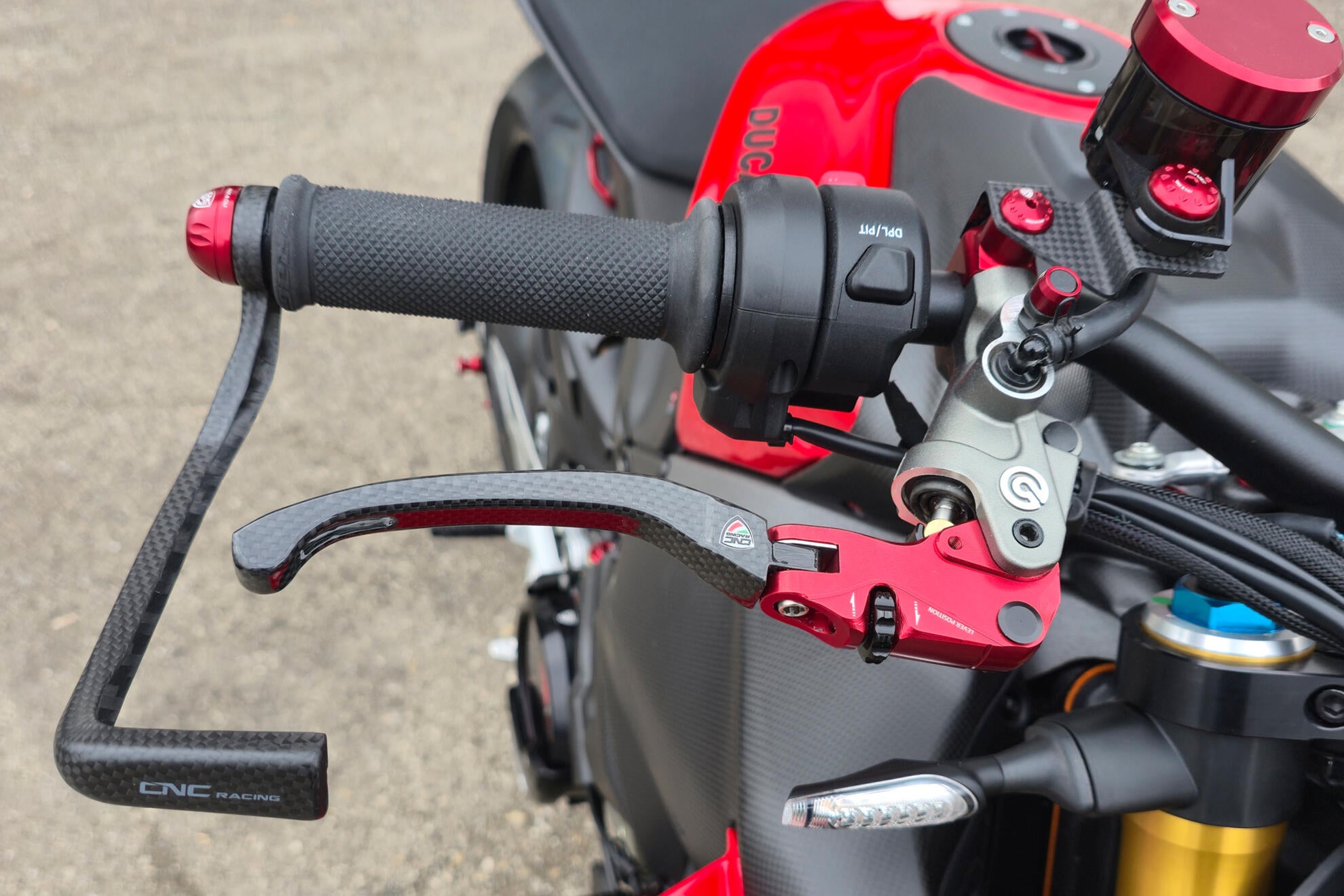 LEVA FRENO RACE EVO CARBONIO LUCIDO CNC RACING DUCATI DIAVEL 1200