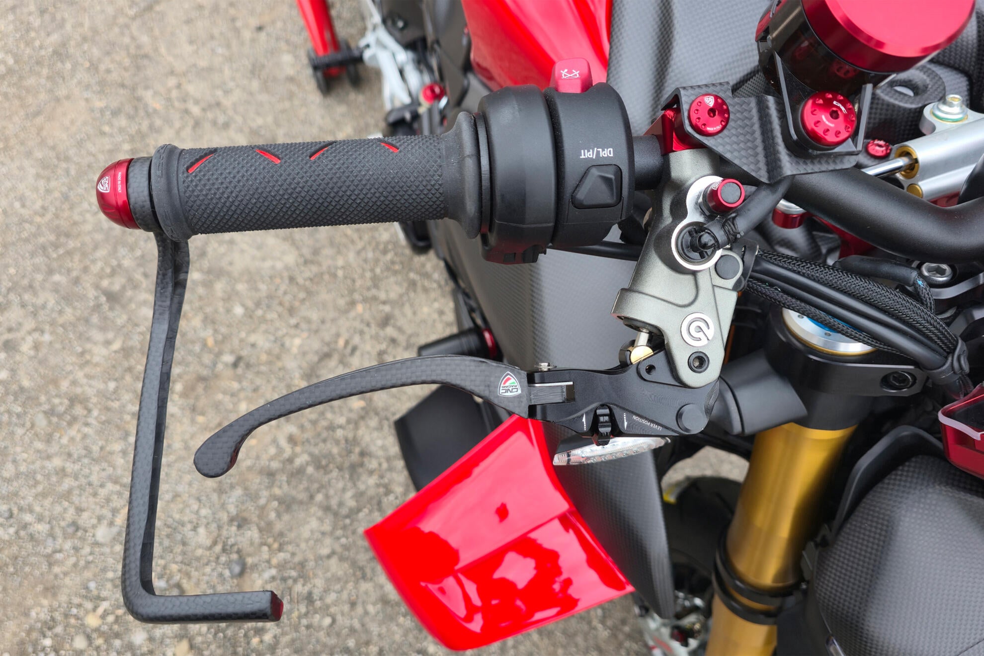 LEVA FRENO RACE EVO CARBONIO OPACO CNC RACING DUCATI DIAVEL 1200