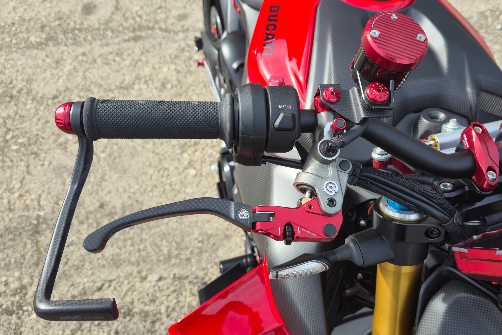 LEVA FRENO RACE EVO CARBONIO OPACO CNC RACING DUCATI DIAVEL 1200