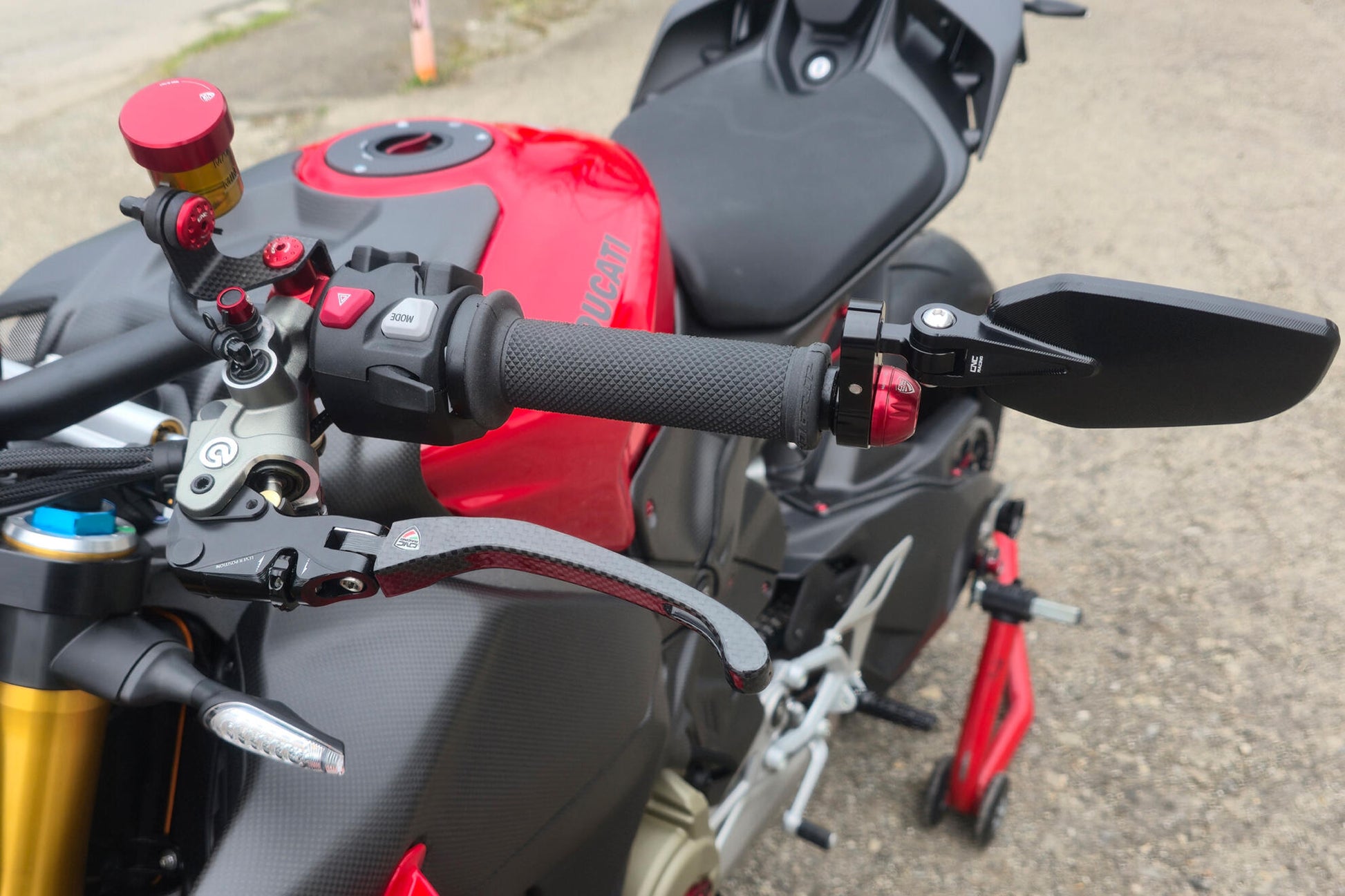 LEVA FRIZIONE RACE EVO CARBONIO LUCIDO CNC RACING DUCATI XDIAVEL 1262 S